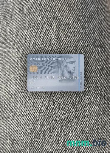 USA bank of the West bank AMEX platinum card wygląd fotograficzny skan PSD + zdjęcie